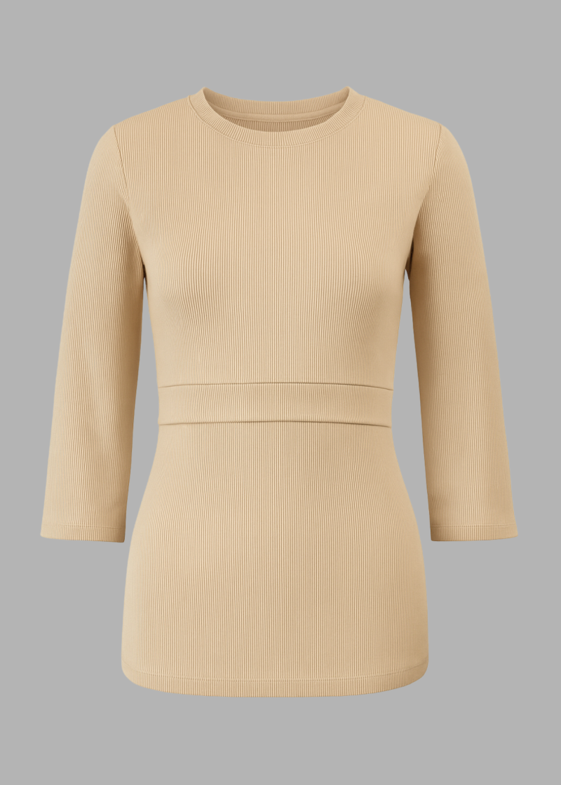 Kojicí a těhotenské tričko s dlouhými rukávy OOEGGS.