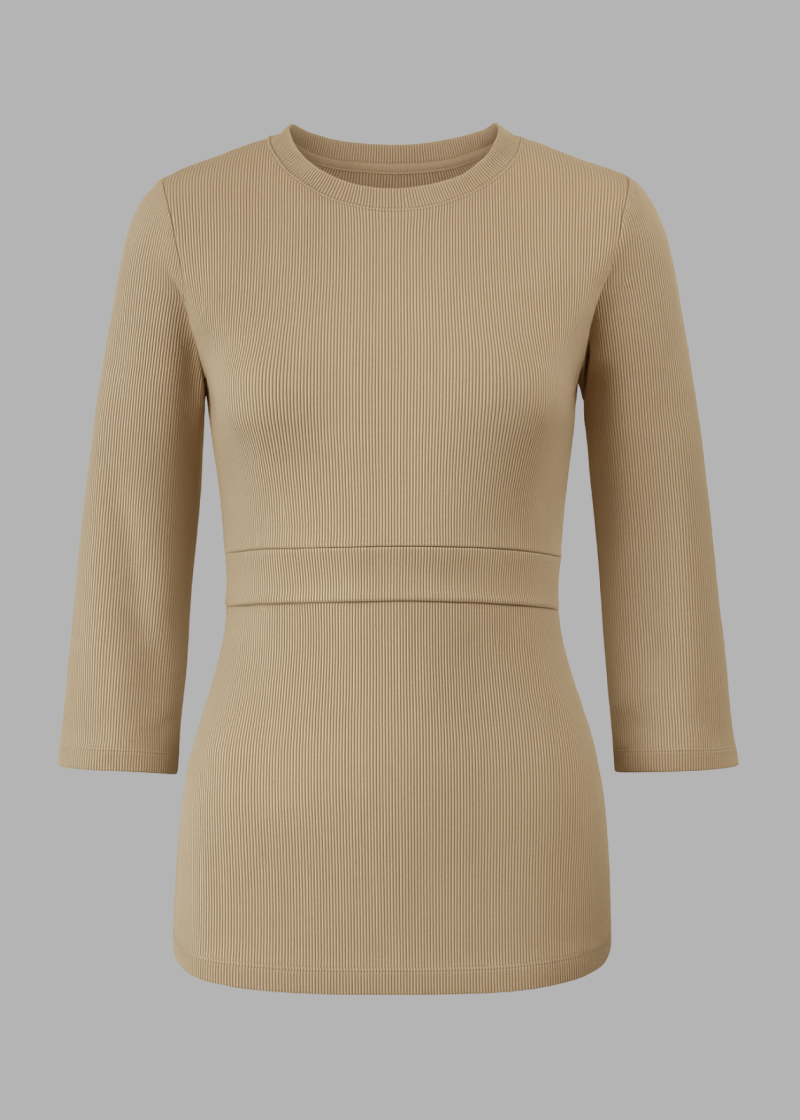 Kojicí a těhotenské tričko s dlouhými rukávy OOEGGS.